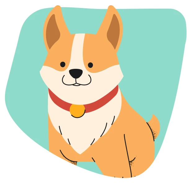 Pet Travel Indo corgi mascot